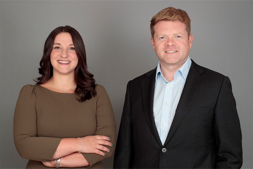 Photo of Ryan Kittredge and Molly Brown of Clearpath Financial Partners